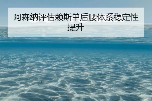 阿森纳评估赖斯单后腰体系稳定性提升